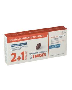 Ducray Anacaps Reactiv 3 X 30 Capsulas