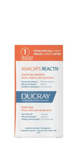 Ducray ANACAPS REACTIV Complemento alimenticio Caja 9 cápsulas