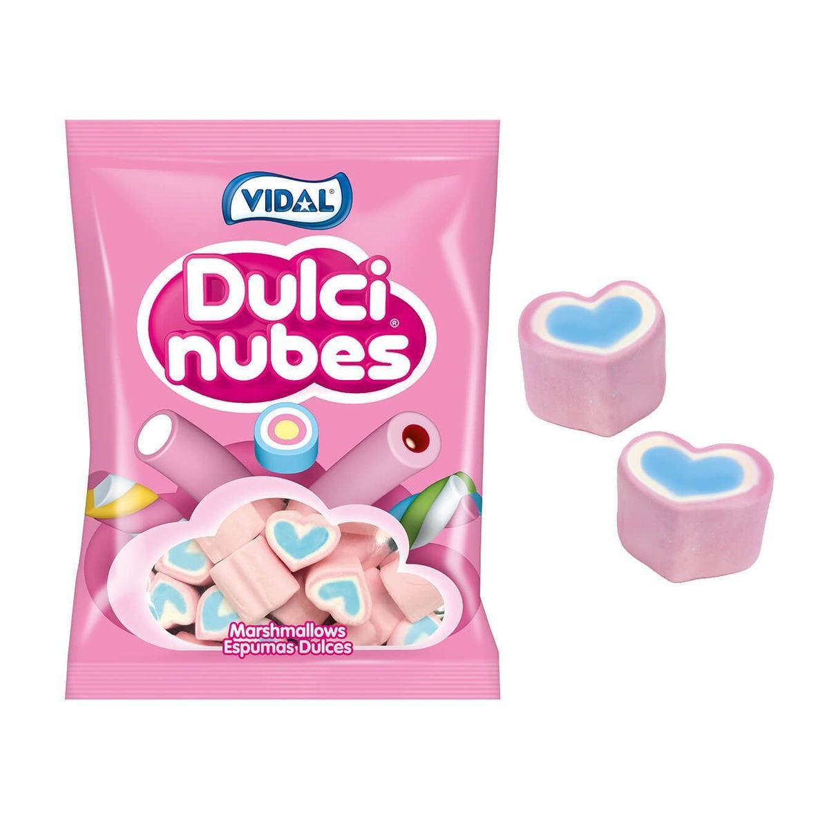 Dulcinubes corazon tricolor (125 unidades)