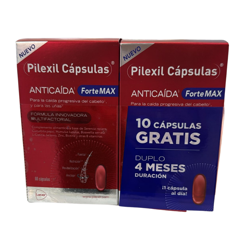 Duplo Pilexil Forte MAX Cápsulas 4 Meses