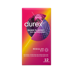 Durex Dame Placer Preservativos Estriados 12 U