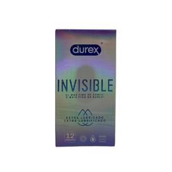 Durex Invisible Extra Lubricado 12 Preservativos