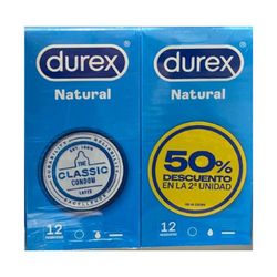 Durex Natural 12u Duplo
