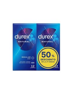 Durex Natural Plus Pack 12 Preservativos 2ª Unidad al 50%