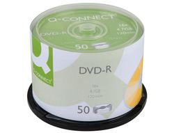 Dvd-R Q-Connect Capacidad 4,7Gb Duracion 120Min Velocidad 16X Bote de 50 Unidades
