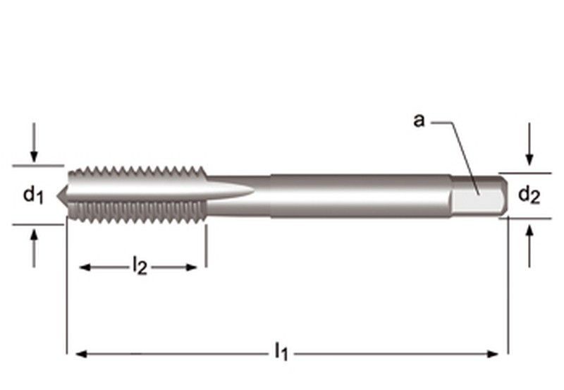 E100 - dormer hss brillante m  m machos de mano estrías rectas estrías rectas din 352