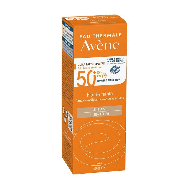 Eau Thermale Avène Fluido Solar Con Color Spf 50+ 50 Ml