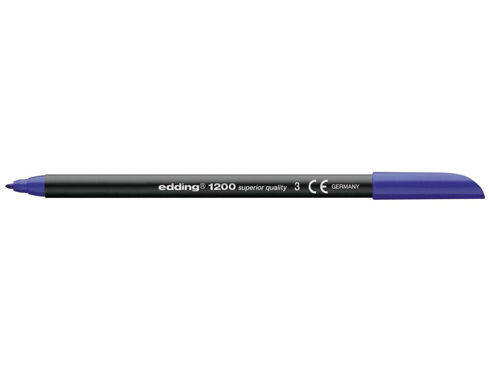 EDDING 1200 Rotulador azul trazo 0,5 a 1 mm. Ref. 1200-03