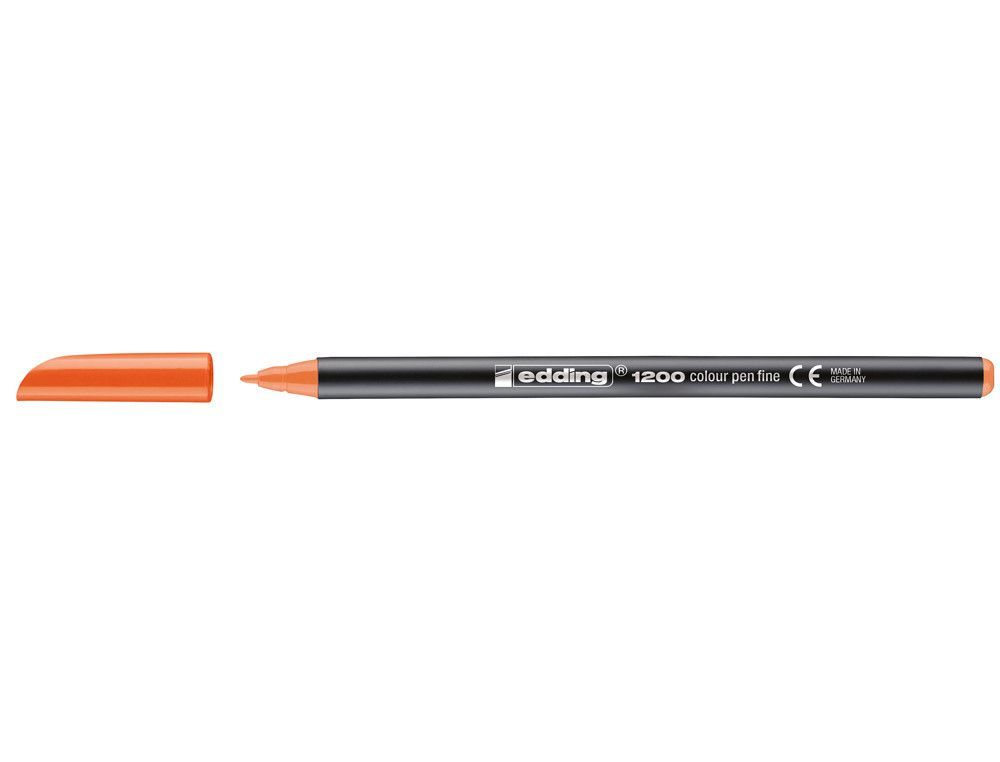 EDDING 1200 Rotulador naranja trazo 0,5 a 1 mm. Ref. 1200-06