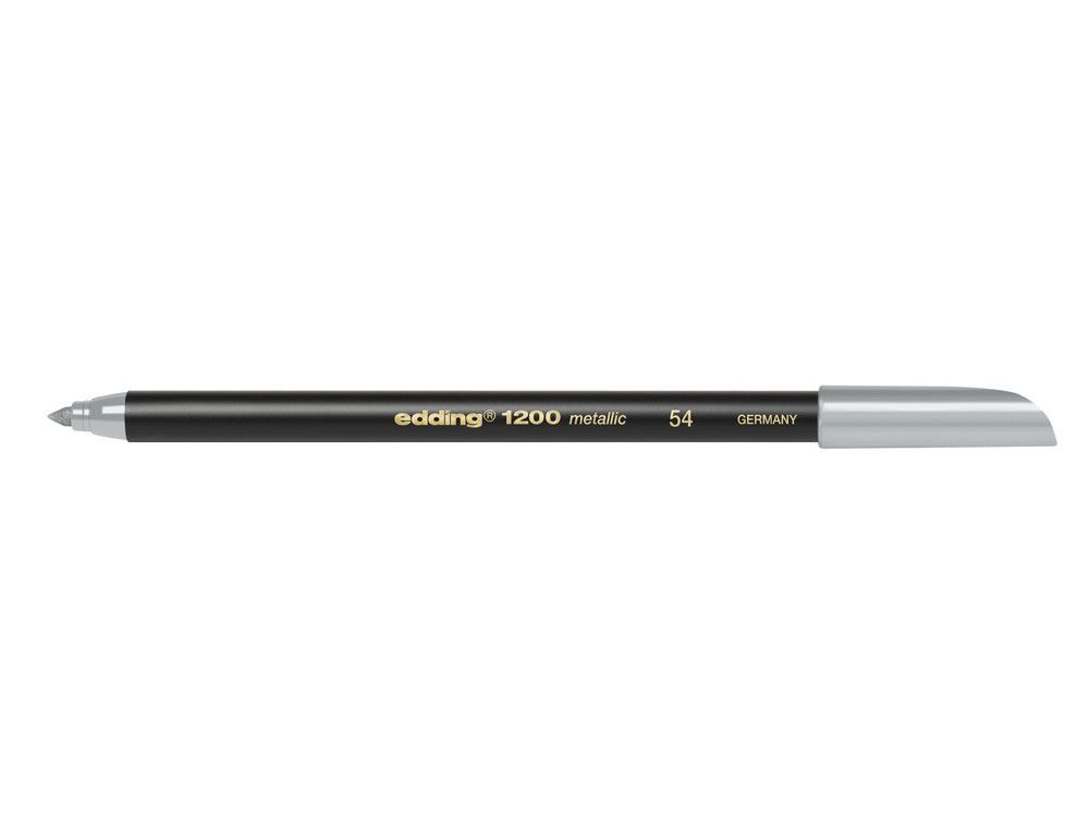 EDDING 1200 Rotulador plata metallic trazo 0,5 a 1 mm. Ref. 1200-54