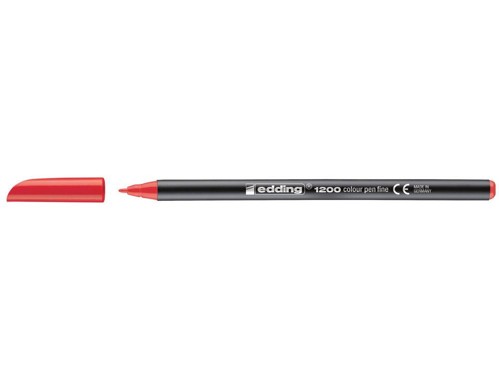 EDDING 1200 Rotulador rojo trazo 0,5 a 1 mm. Ref. 1200-02