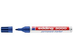 EDDING 3000 Marcador permanente punta cónica. trazo 1.5-3 mm. Azul ref. 3000-03