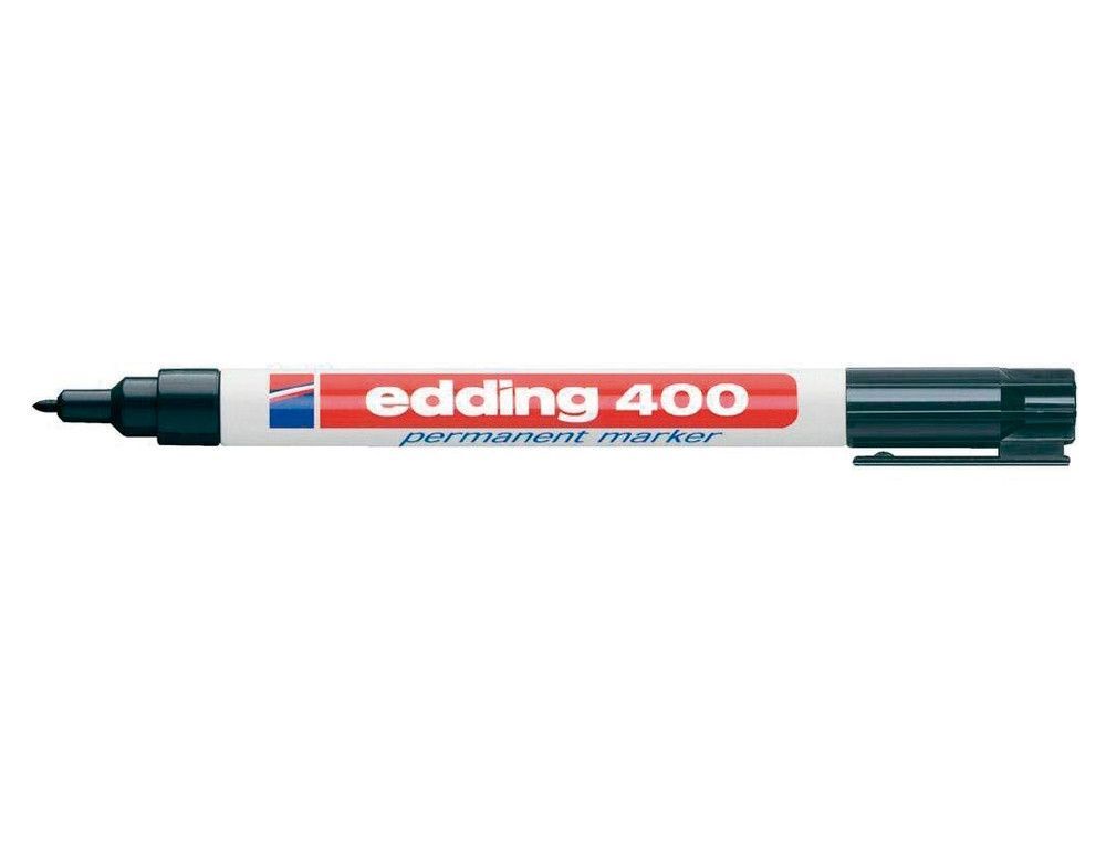 EDDING 400 Marcador Permanente Bolsillo Punta Redonda Trazo 1 Mm Negro Ref. 400-01
