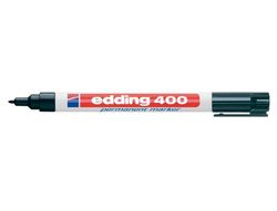 EDDING 400 Marcador Permanente Bolsillo Punta Redonda Trazo 1 Mm Negro Ref. 400-01