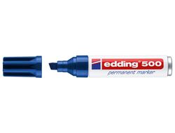 EDDING 500 Marcador Permanente Punta Biselada Trazo 2-7 Mm Azul Ref.500-03