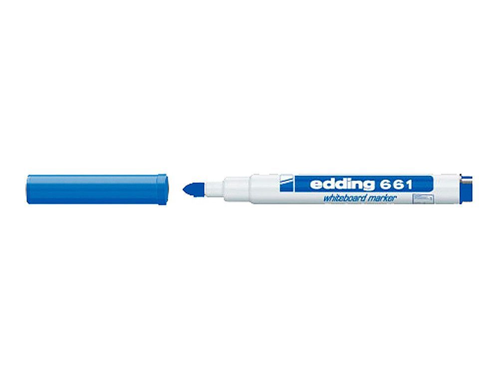 Edding 661 Rotulador para pizarra blanca color azul punta redonda 1-2 mm recargable