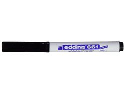 Edding 661 Rotulador para pizarra blanca color negro punta redonda 1-2 mm recargable