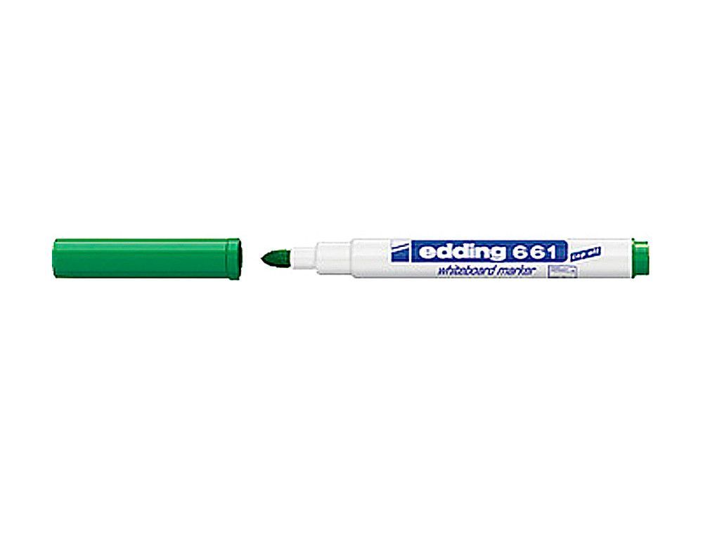 Edding 661 Rotulador para pizarra blanca color verde punta redonda 1-2 mm recargable