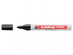 EDDING 750 marcador permamente punta cónica trazo 2-4 mm. color negro ref. 750-1