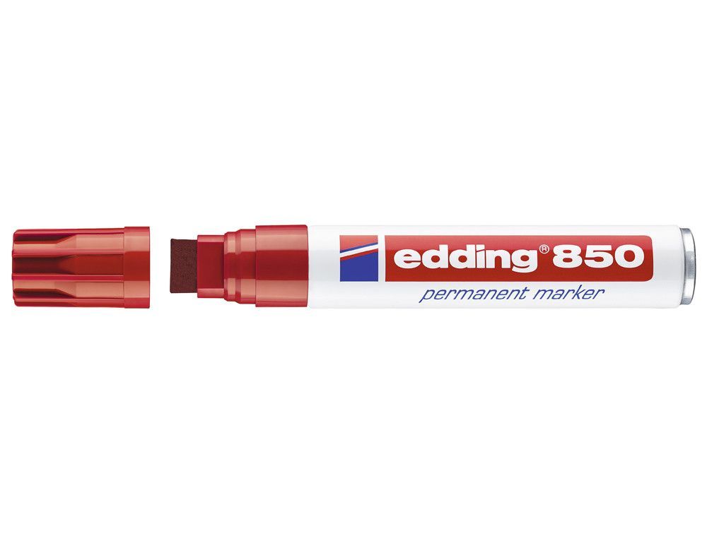 EDDING 850 Marcador Permanente Punta Biselada Trazo 5 - 16 Mm Rojo Ref. 850-02