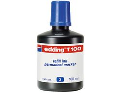 EDDING Bote Tinta T100 (100 ml) azul T100-03