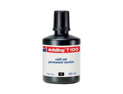 EDDING Bote Tinta T100 (100 ml) negro T100-01