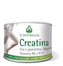 el naturalista creatina con l-glutamina, magnesio y vit. B, B12 300gr