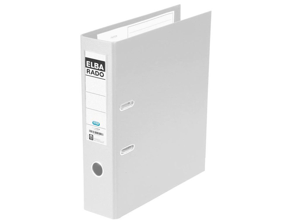 ELBA Archivador Palanca Rado Plast A4 Lomo 80mm Blanco 100022632