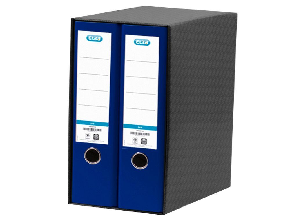 ELBA Módulo Archivador 2ud A4 Lomo 80mm Azul 100580050