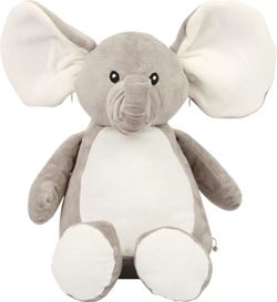Elefante de peluche con cremallera