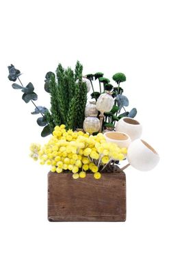 Elegancia natural en una caja decorativa de madera