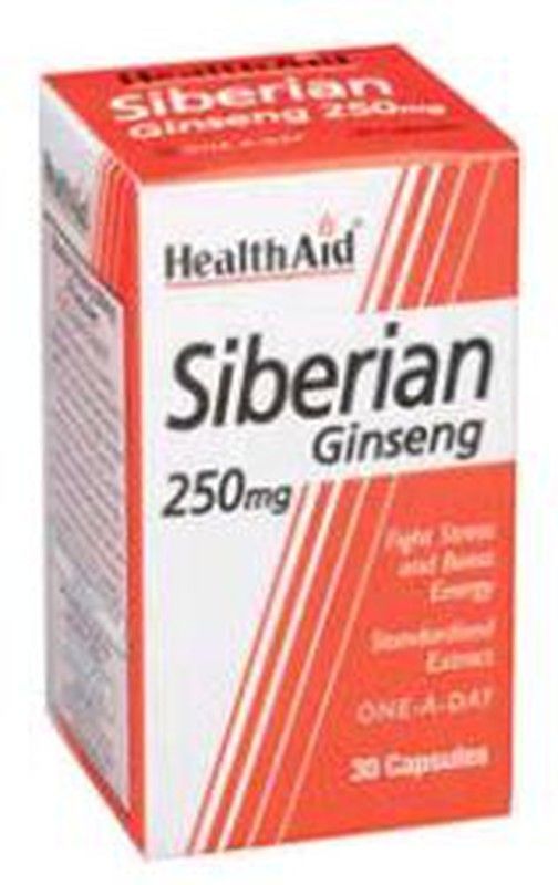 Eleuterococo (Eleutherococcus Senticosus) 250mg 30 Cápsulas Health Aid