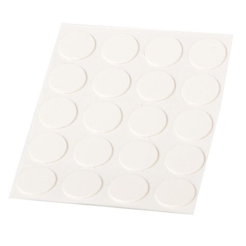 Embellecedor adhesivo EHL para tornillo. Tapa Tornillos Adh. 20 Ud. Blanco.