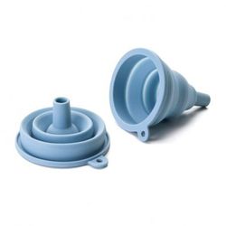 Embudo de silicona plegable