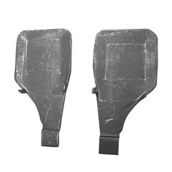 Embudos de chapa galva. para guia de aluminio jgo.