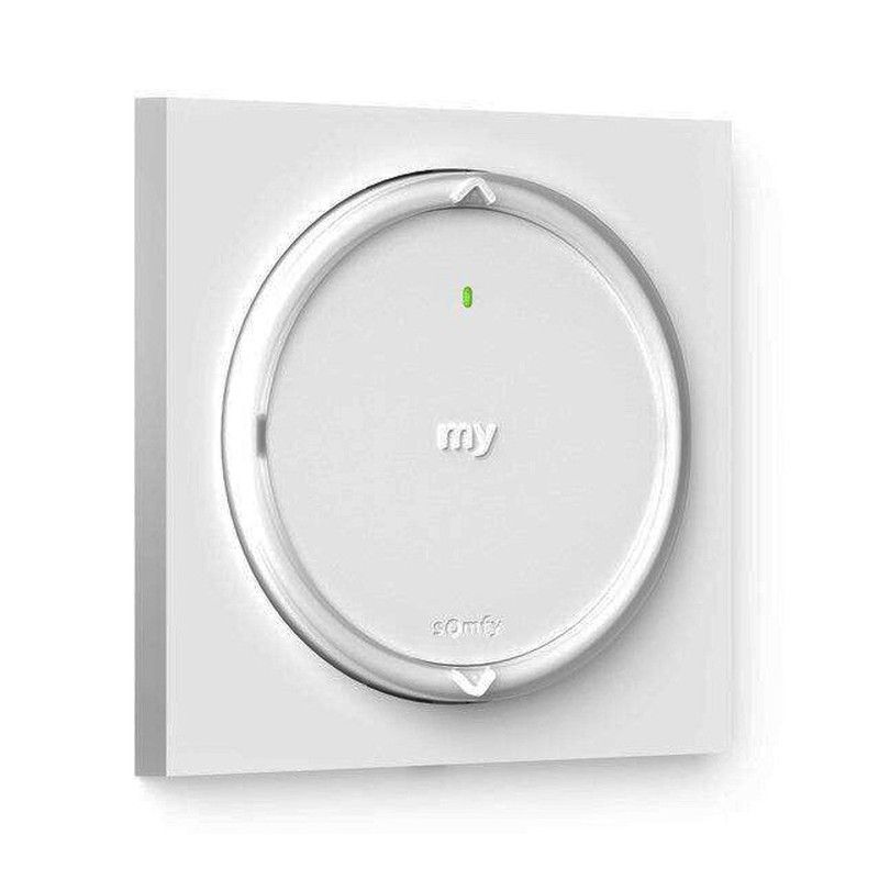 Emisor de pared Somfy radio IO: Amy 1 con marco  (Sensor de temperatura interior integrado)