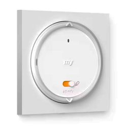 Emisor de pared Somfy radio IO: Amy 1 RS100 + marco cuadrado (Sensor de temperatura interior integrado)