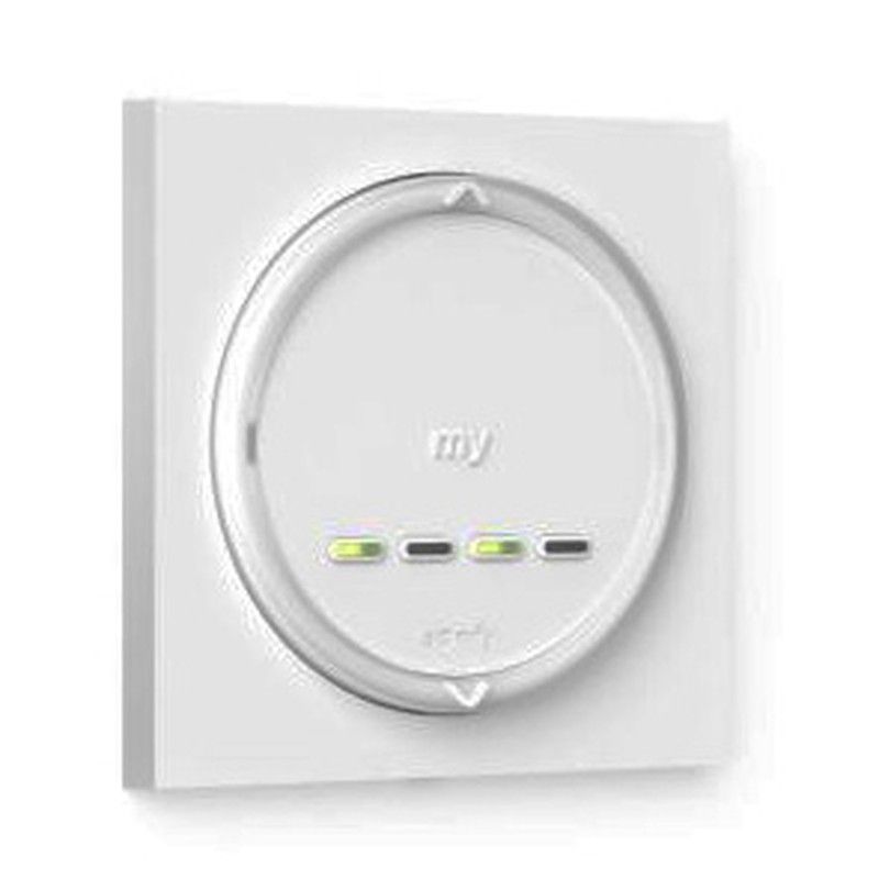 Emisor de pared Somfy radio IO: Amy 4 canales con marco  (Valido para persianas orientables).