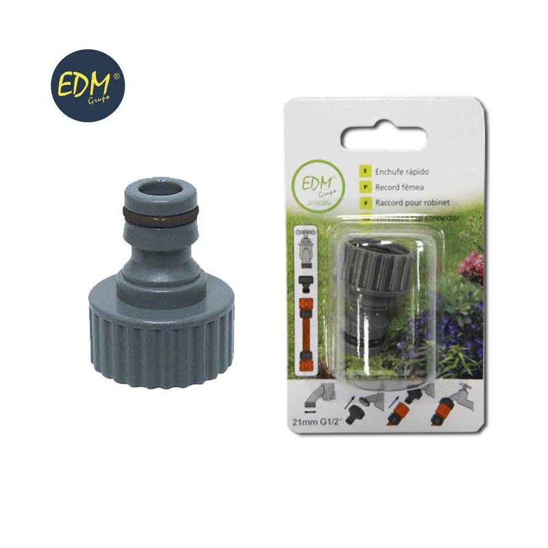Enchufe rapido r/h 1/2" (blister) edm