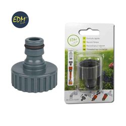 Enchufe rapido r/h 1" (blister) edm