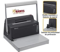 Encuadernadora de espiral metálico metal 100r