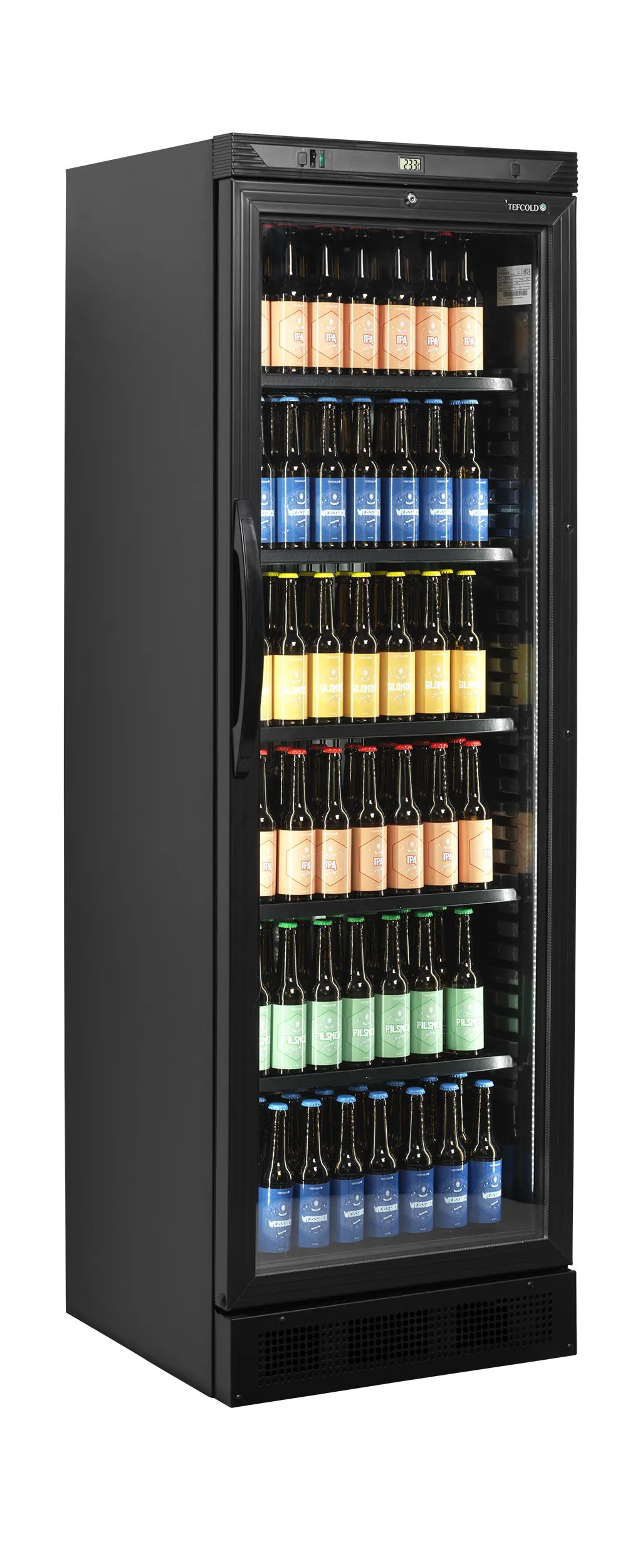 ENFRIADOR DE BOTELLAS NEGRO 358L TEFCOLD