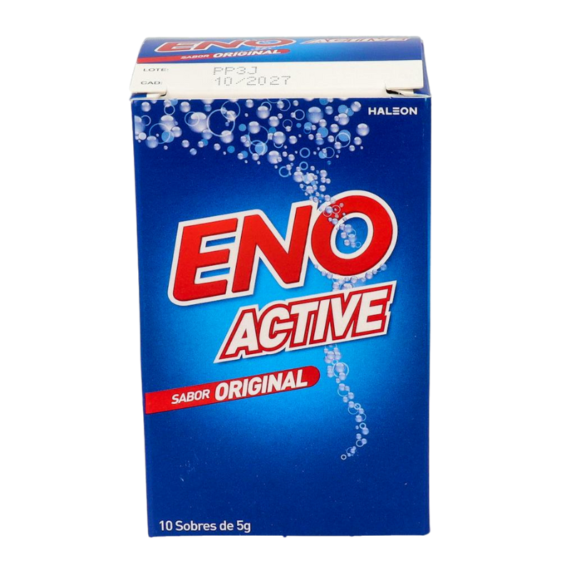 ENO Active 10 Sobres Sabor Original – Alivio Rápido de la Acidez Estomacal