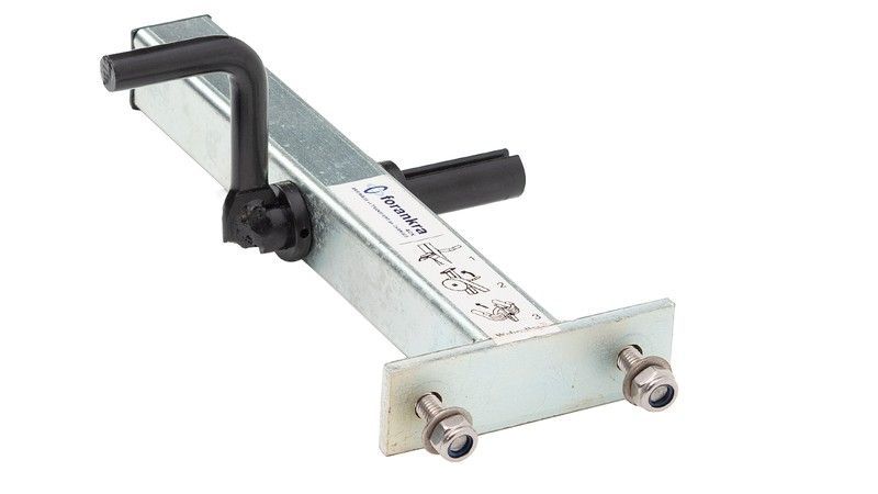 Enrollador fijo metálico cinta amarre de pletina para atornillar