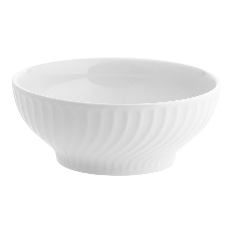 Ensaladera de porcelana en blanco, Ø 21,6 x 8,6 cm | Sagres