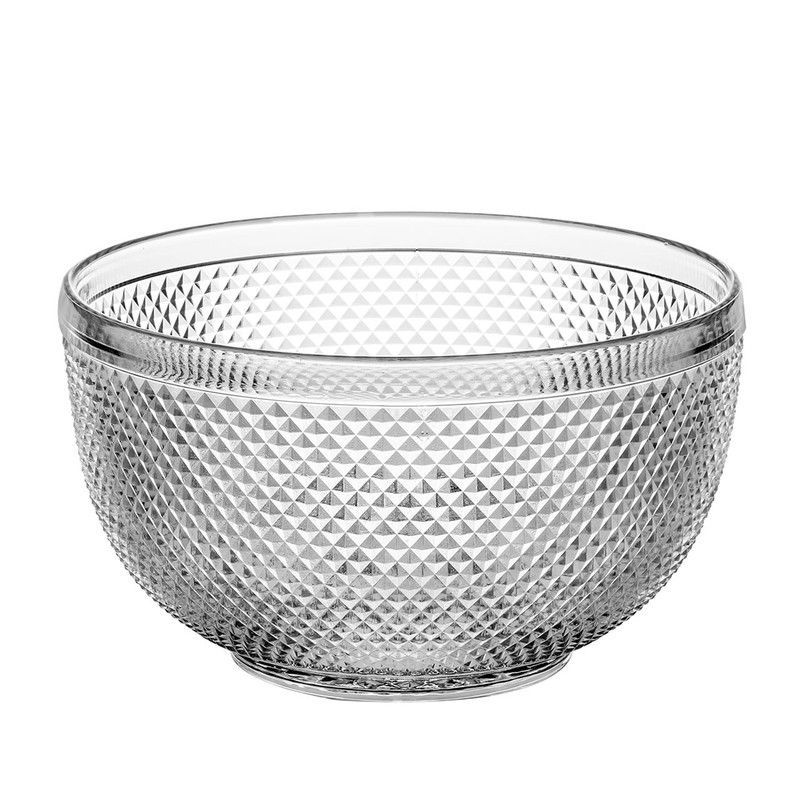 Ensaladera de vidrio en transparente, Ø 22 x 12,5 cm | Bicos