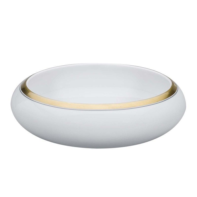 Ensaladera porcelana Domo Gold, Ø29,7x10,3 cm