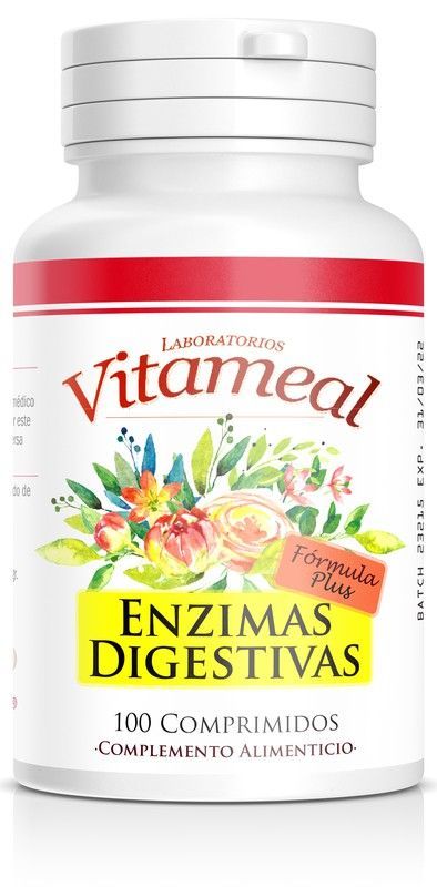 Enzimas Digestivas 100 Tabletas Vitameal