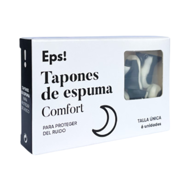 EPS! Tapones Espuma Comfort 6 uds – Protección Auditiva Cómoda