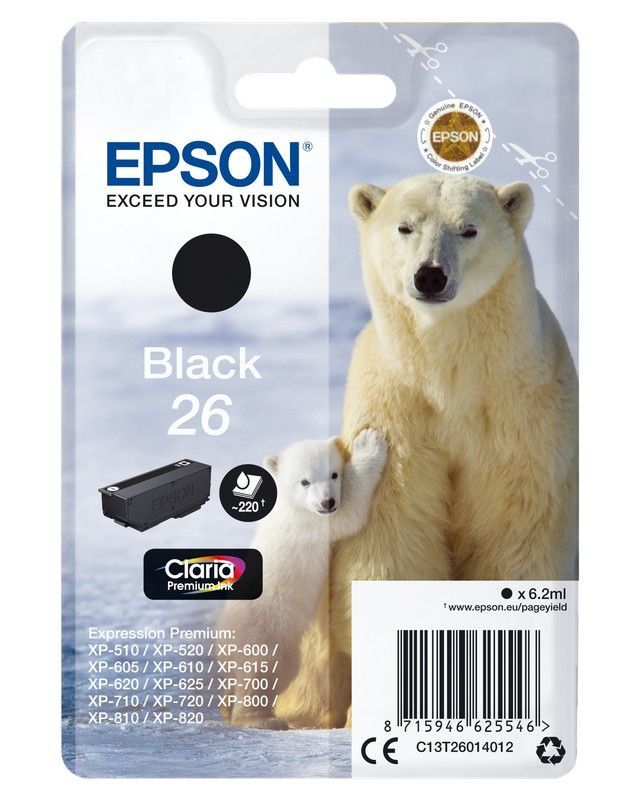EPSON C13T26014012 Negro